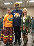 Sept 2 - with cousins Mary Price Boday and Preston Washington at the Association of the Descendants of Nancy Ward meeting, Tahlequah, OK